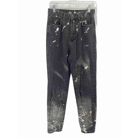 BDG Black Paint Splatter Mom Jeans Sz 27 - Picture 1 of 7